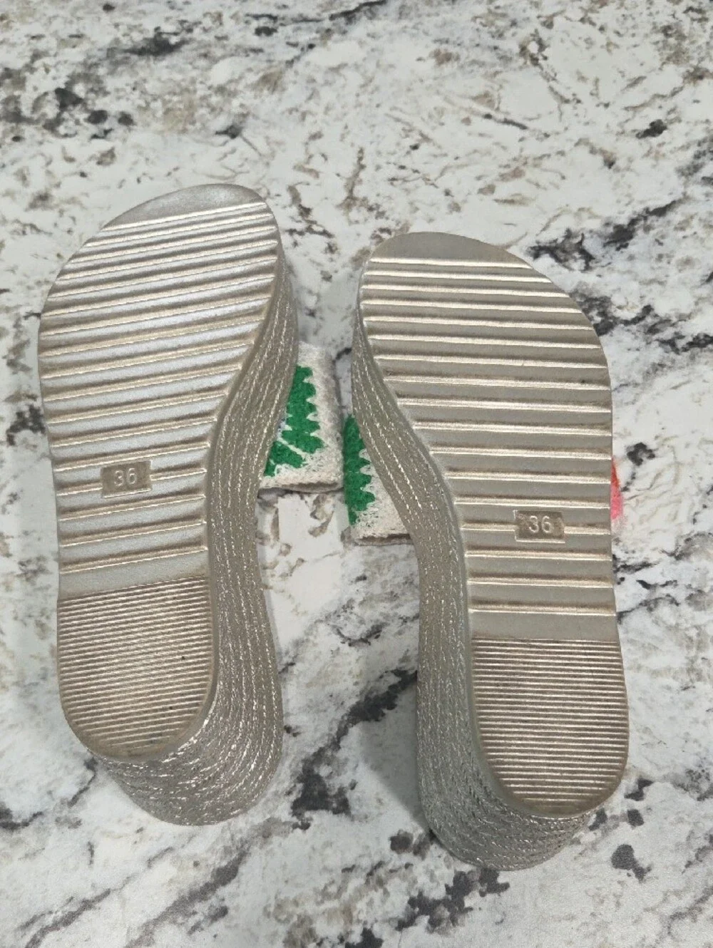 RZX Multicolor Crochet Slide Sandals - Women's Casual Summer Slip-Ons